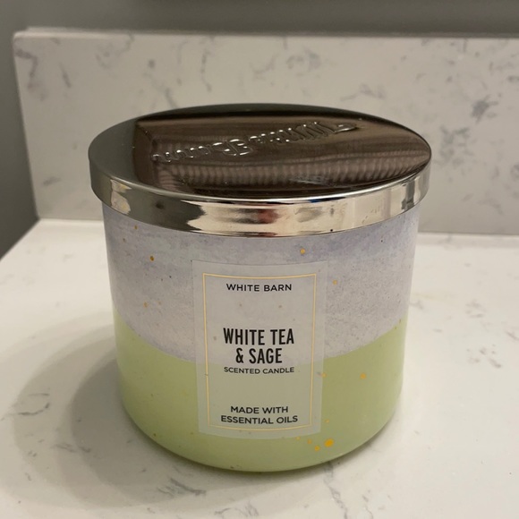 White Barn Other Bath Body Works White Barn White Tea Sage 3 Wick